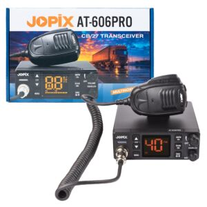 Rádio Statie CB JOPIX AT-606PRO ASQ, AM/FM, 4W, 12V-24V, PA, VOX, Blanker de ruído