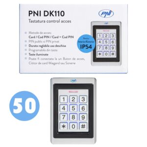 Caixa com 50 teclados de controle de acesso PNI DK110