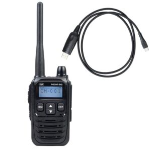 Pacote de Estação de Rádio Digital e Portátil PNI DMR R45, 446MHz + Cabo de Programação para PC