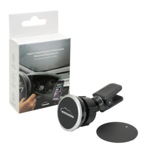 Suporte magnético para o telemóvel Silvercloud Easy Drive 12 na grelha de ventilação