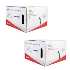 Bax 2 rolos x 305m Cabo FTP CAT6 PNI F06