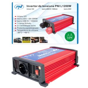 Inversor de fonte de alimentação PNI L1200W 12V