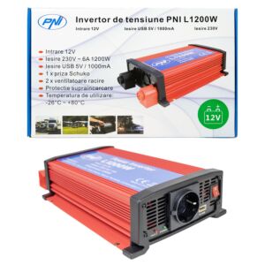 Fonte de alimentação do inversor de tensão L1200W PNI saída de 12V 230V