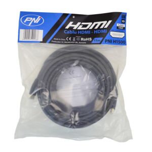 Cabo HDMI PNI H1500 de alta velocidade 1.4V, plug-in, Ethernet, banhado a ouro, 15m