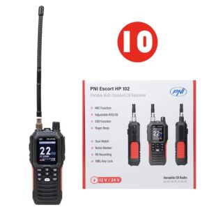 Caixa com 10 peças Estação de Rádio CB Portátil PNI Escort HP 102