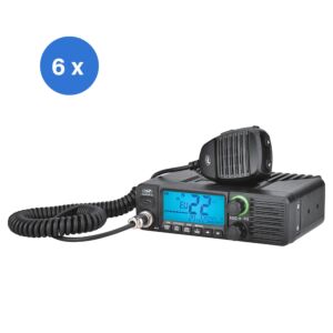Subwoofer com 6 peças para estação de rádio CB PNI Escort HP 40 multi-padrão, 4W, AM, FM, 12-24V, ASQ, ganho de RF