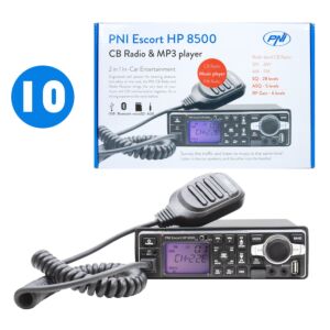 Bax com 10 estações de rádio CB e reprodutor de MP3 PNI