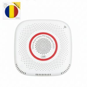 Pacote de sensor de gás metano (CH4) PNI SafeHouse HS201 com Wi-Fi, Tuya Smart + etiqueta adesiva.