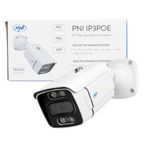 Câmera de vigilância por vídeo IP3POE PNI