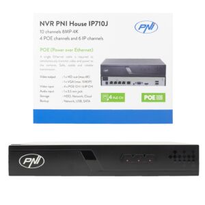 NVR POE PNI House IP710J, 10 canais