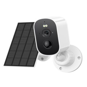 Câmara de videovigilância PNI IP775S 5MP painel solar bateria incorporada ranhura para cartão micro SD incorporada visão nocturna audi