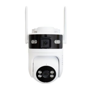 Câmera de vigilância por vídeo PNI IP892S com lente dupla Wi-Fi, 2MP + 2MP