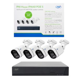 Kit de videovigilância POE PNI House IPMAX POE 5