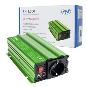 Inversor de tensão PNI L300 12V alimentação 230V saída 300W
