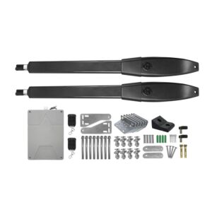 Kit de automação para portões batentes PNI MAB410S com 2 motores, controles remotos e painel de controle, comprimento do portão 2 x 4 m, peso máximo