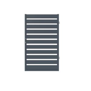 Portão de pedestres em alumínio PNI MAB900 com 0,9 m de comprimento e 1,5 m de altura.