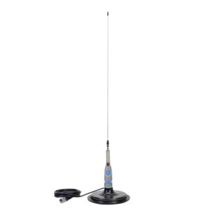 Antena CB PNI ML170 com 168 cm de comprimento, 26-30 MHz, 1000 W e base magnética PNI 170/PL.