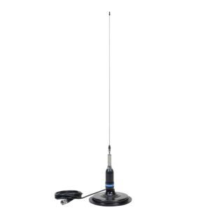 Antena CB PNI ML180 com 194 cm de comprimento, 26-30 MHz, 1000 W e base magnética PNI 170/PL.