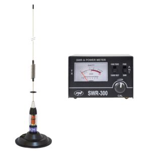 Pacote de antena PNI ML70 CB, comprimento 70 cm com ímã incluído + refletômetro PNI SWR-300
