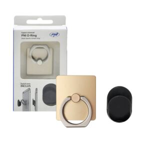 Suporte Universal PNI O-Ring, suporte de mesa e Smart Grip, champanhe, suporte automático incluído