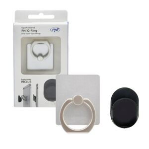 Suporte Universal PNI O-Ring, suporte de mesa e Smart Grip, prateado, suporte automático incluído