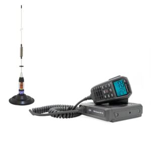 Pacote de estação de rádio CB PNI Escort HP 65 ASQ e antena CB PNI ML70 com ímã.