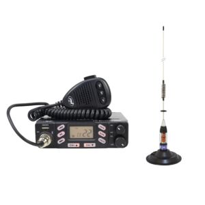 Pacote de estação de rádio CB PNI Escort HP 6800 ASQ, 12/24 V com antena CB PNI ML70 com ímã