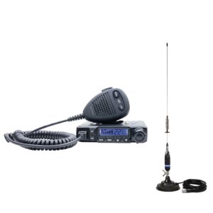 Pacote de estação de rádio CB PNI Escort HP 6550 com PNI ECH01 instalado + antena CB PNI S75 com ímã