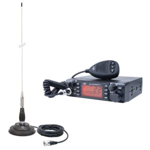 HP 9001 PRO ASQ ajustável, antena AM-FM, 12V, 4W + CB PNI ML100