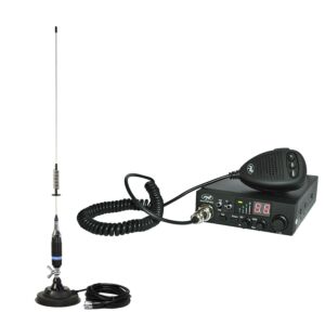 Kit rádio CB PNI ESCORT CB 8024 antena ASQ + CB PNI S75 com ímã