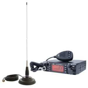 Kit de estação de rádio CB PNI ESCORT ESCORT HP 9001 PRO ASQ + antena CB PNI ML145 com ímã 145 / PL