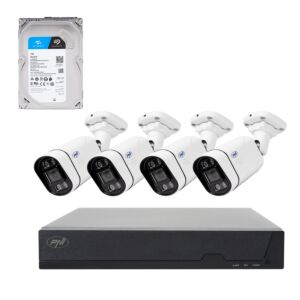 Kit de videovigilância com HDD incluído