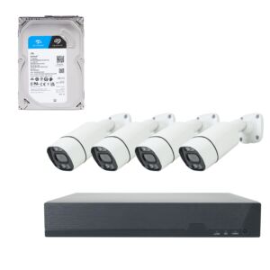 Kit de videovigilância de 8MP