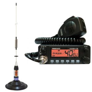 Estação de rádio CB e antena PNI