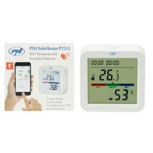 Sensor inteligente de temperatura e umidade PNI SafeHome PT252