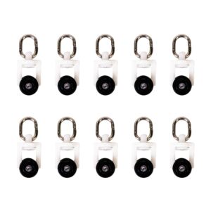 Conjunto de 10 argolas PNI PT923I para trilho de cortina, cortina PNI PT923