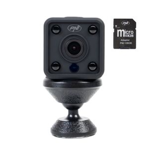Pacote de mini câmera de vigilância espiã PNI SafeHome PT945M 1080P WiFi, controle via Tuya Smart + cartão de memória Micro