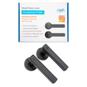 Campainha inteligente PNI SafeHome PTY800 com leitor de impressões digitais