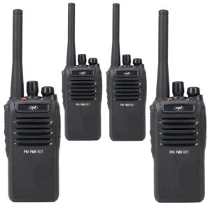 Kit de 4 estações de rádio portáteis PNI PMR