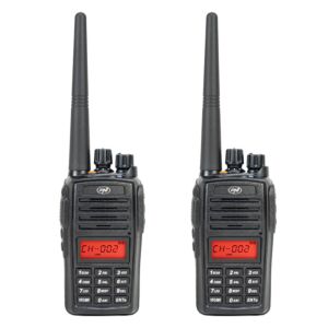 Conjunto de 2 estações de rádio portáteis PNI PMR
