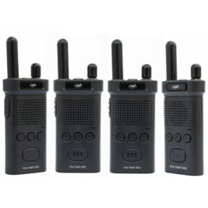 Kit de 4 estações de rádio portáteis