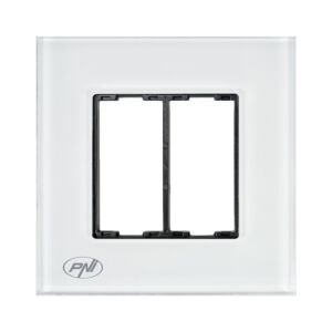 Moldura de vidro simples PNI RM101W para tomadas PNI