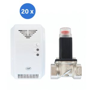 Kit de sensor de gás e válvula solenoide PNI Safe House 200