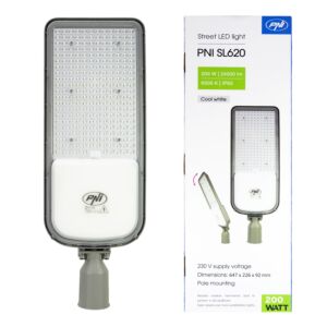 Lâmpada de iluminação pública PNI SL620 200W, 24000lm, 6500K, 230V
