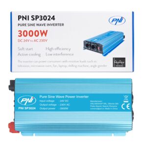 Inversor de tensão PNI SP3024 24V fonte de alimentação 230V saída 3000W onda senoidal pura