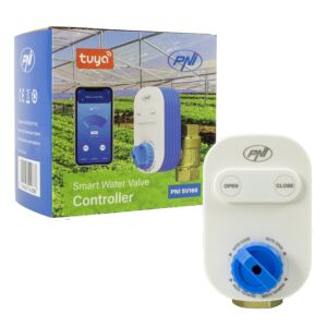 Válvula inteligente para água PNI SV160 com Wi-Fi, DN20, 3/4", controlo através da aplicação Tuya Smart, compatível com Amazon