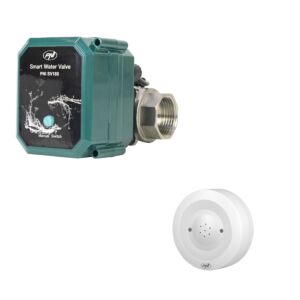Kit anti-inundação Válvula de água inteligente PNI SV180 Conectividade Wi-Fi + Detector de inundação inteligente PNI Safe H