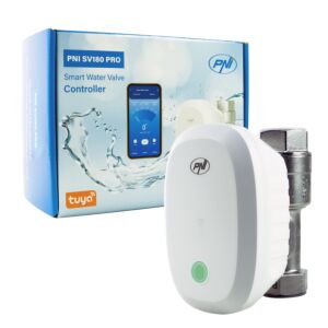 Válvula de água inteligente PNI SV180 PRO, conectividade Wi-Fi, IP65, DN20, aplicativo 3/4 Tuya, compatível com Amazon Al