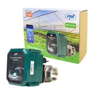 Conectividade Wi-Fi de válvula de água inteligente PNI SV180, IP65, DN25 1 tol, aplicativo Tuya, compatível com Amazon Alexa
