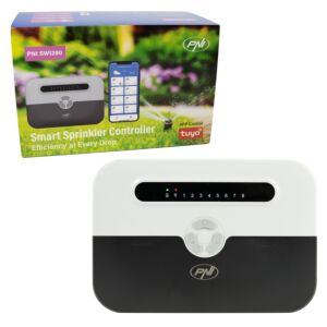 Controlador de irrigação inteligente PNI SWI280, Wi-Fi, 8 zonas, controle da Tuya Smart, compatível com Amazon Ale